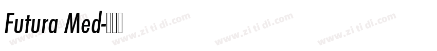 Futura Med字体转换